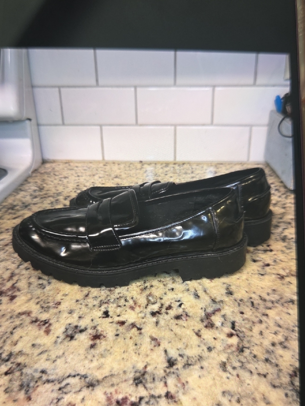 Black Patent Leather Penny Loafers